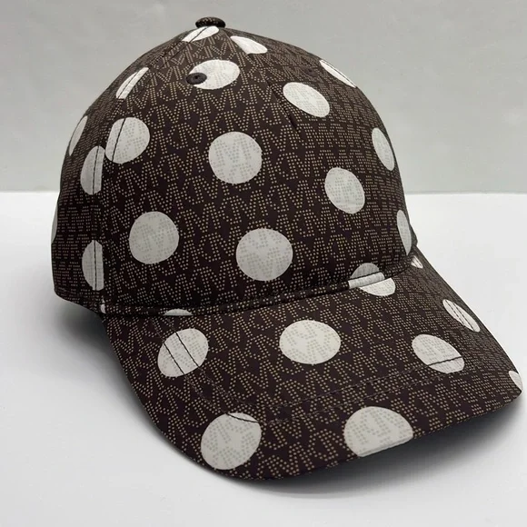Michael Kors Women's Baseball Cap Hat Adjustable OS Chocolate BROWN DOTS
NWT - Picture 1 of 16